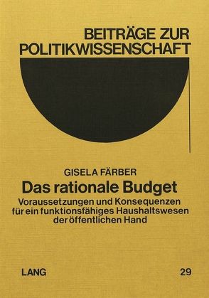 Das rationale Budget von Färber,  Gisela