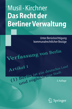 Das Recht der Berliner Verwaltung von Kirchner,  Sören, Musil,  Andreas
