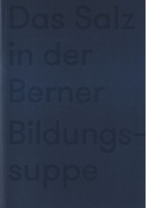 Das Salz in der Berner Bildungssuppe von Geissbühler,  Annette, Kellerhals,  Katharina