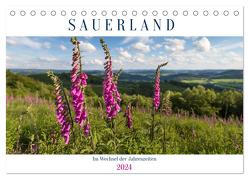 Das Sauerland im Wechsel der Jahreszeiten (Tischkalender 2024 DIN A5 quer), CALVENDO Monatskalender von Bücker,  Heidi