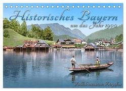 Das schöne Bayern um das Jahr 1900 – Fotos neu restauriert und detailcoloriert (Tischkalender 2024 DIN A5 quer), CALVENDO Monatskalender von Tetsch,  André