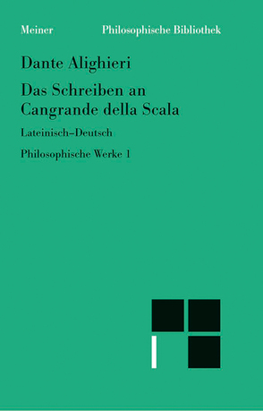 Das Schreiben an Cangrande della Scala von Dante Alighieri, Imbach,  Ruedi, Ricklin,  Thomas