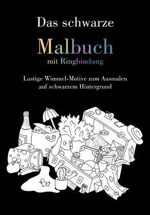 Das schwarze Malbuch mit Ringbindung von Langenkamp,  Heike