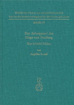 Das »Solsequium« des Hugo von Trimberg von Strauß,  Angelika