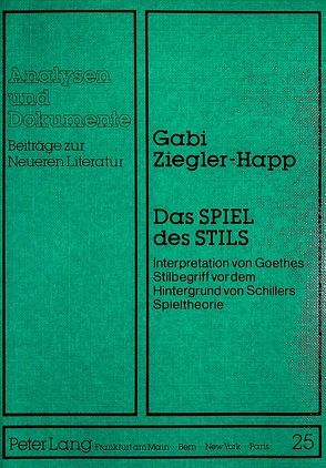Das Spiel des Stils von Ziegler-Happ,  Gabi