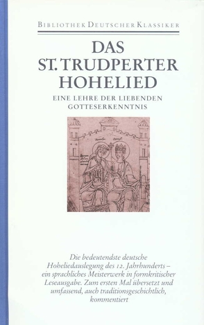 Das St.Trudperter Hohelied von Kleine,  Nicola, Ohly,  Friedrich