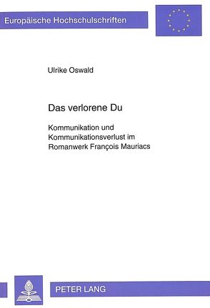 Das verlorene Du von Oswald,  Ulrike