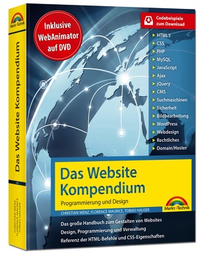 Das Website Handbuch – Programmierung und Design von Hauser,  Tobias, Wenz,  Christian