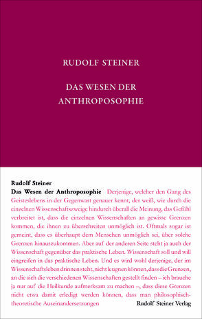 Das Wesen der Anthroposophie von Rudolf Steiner Nachlassverwaltung, Steiner,  Rudolf, Weise,  Anne