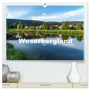 Das Weserbergland (hochwertiger Premium Wandkalender 2024 DIN A2 quer), Kunstdruck in Hochglanz von Schickert,  Peter