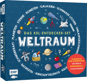 Das XXL-Entdecker-Set – Weltraum: Mit 10 Modellen zum Selberbauen, Sachbuch, Experimenten und cooler Rakete von Colson,  Rob, Strohbach,  Julia