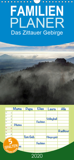 Das Zittauer Gebirge – – Familienplaner hoch (Wandkalender 2020 , 21 cm x 45 cm, hoch) von N.,  N.