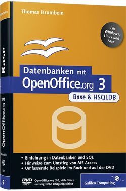 Datenbanken mit OpenOffice.org 3 Base und HSQLDB von Krumbein,  Thomas