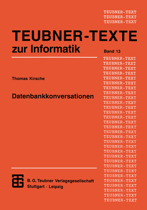 Datenbankkonversationen von Kirsche,  Thomas