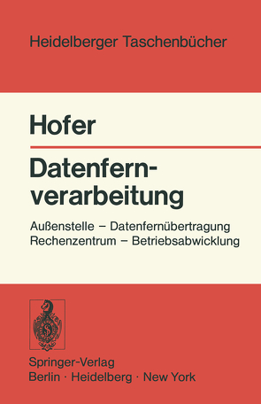 Datenfernverarbeitung von Hofer,  H.