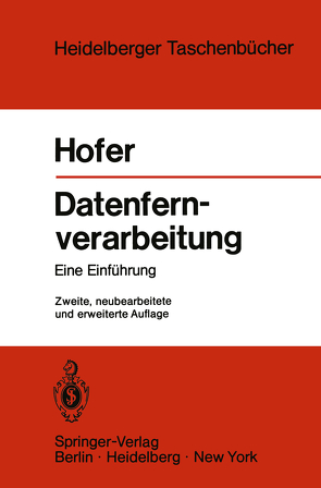 Datenfernverarbeitung von Hofer,  H.