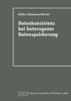 Datenkonsistenz bei heterogener Datenspeicherung von Schumann-Giesler,  Ulrike