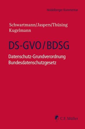 DS-GVO/BDSG von Atzert,  Michael, Buchmann,  Antonia, Dietze,  Lars, Ferik,  LL.M.,  Levent, Franck,  Lorenz, Frey,  LL.M.,  Dieter, Hermann,  Maximilian, Hilgert,  LL.M.,  Felix, Hünermann,  Rolf, Jacquemain,  LL.M.,  Tobias, Jaspers,  Andreas, Keber,  Tobias O., Keppeler,  Lutz Martin, Klein,  David, Kremer,  Sascha, Kugelmann,  Dieter, Leutheusser-Schnarrenberger,  Sabine, Martini,  Mario, Mühlenbeck,  Robin Lucien, Müthlein,  Thomas, Pabst,  Heinz-Joachim, Pieper,  LL.M.,  Fritz Ulli, Reif,  LL.M.,  Yvette, Richter,  Philipp, Ritter,  Steve, Rombey,  Sebastian, Römer,  Sandra, Rost,  Maria Christina, Rudolph,  Matthias, Schmidt,  Maximilian, Schneider,  Adrian, Schwartmann,  Rolf, Seckelmann,  Margrit, Thüsing,  Gregor, Traut,  Johannes, Weiß,  Steffen, Wybitul,  Tim