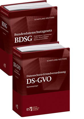 Datenschutz-Grundverordnung (DS-GVO)/ Bundesdatenschutzgesetz (BDSG) – Einzelbezug von Holthaus,  Gabriele, Schaffland,  Astrid, Schaffland,  Hans-Jürgen, Wiltfang,  Noeme