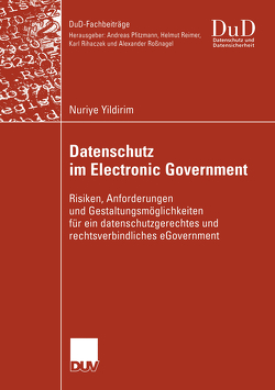 Datenschutz im Electronic Government von Yildirim,  Nuriye
