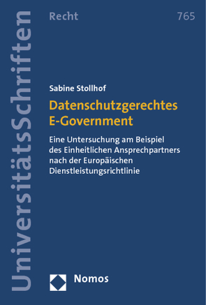 Datenschutzgerechtes E-Government von Stollhof,  Sabine