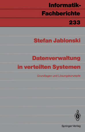 Datenverwaltung in verteilten Systemen von Jablonski,  Stefan