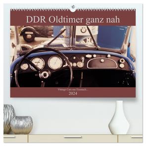 DDR Oldtimer ganz nah (hochwertiger Premium Wandkalender 2024 DIN A2 quer), Kunstdruck in Hochglanz von Haas,  Fredy