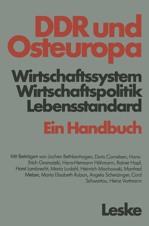 DDR und Osteuropa von Bethkenhagen,  Jochen