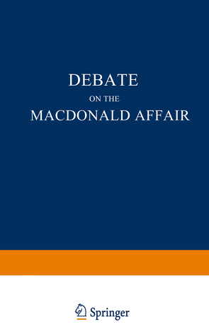 Debate on the Macdonald Affair von Wehrenpfennig,  NA