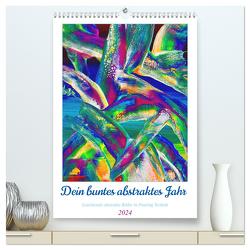 Dein buntes abstraktes Jahr (hochwertiger Premium Wandkalender 2024 DIN A2 hoch), Kunstdruck in Hochglanz von Stachanczyk,  Katharina