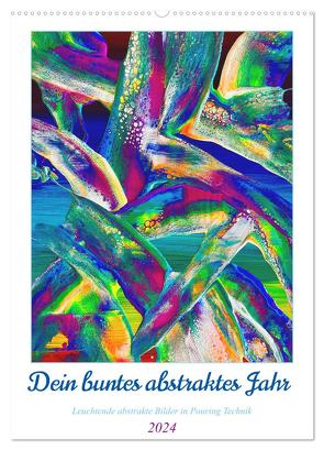 Dein buntes abstraktes Jahr (Wandkalender 2024 DIN A2 hoch), CALVENDO Monatskalender von Stachanczyk,  Katharina