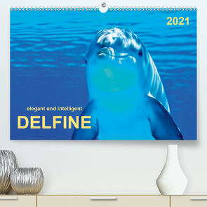Delfine – elegant und intelligent (Premium, hochwertiger DIN A2 Wandkalender 2021, Kunstdruck in Hochglanz) von Roder,  Peter