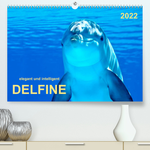 Delfine – elegant und intelligent (Premium, hochwertiger DIN A2 Wandkalender 2022, Kunstdruck in Hochglanz) von Roder,  Peter