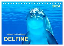 Delfine – elegant und intelligent (Tischkalender 2024 DIN A5 quer), CALVENDO Monatskalender von Roder,  Peter