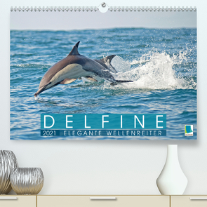 Delfine: Elegante Wellenreiter (Premium, hochwertiger DIN A2 Wandkalender 2021, Kunstdruck in Hochglanz) von CALVENDO