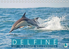 Delfine: Elegante Wellenreiter (Tischkalender 2021 DIN A5 quer) von CALVENDO