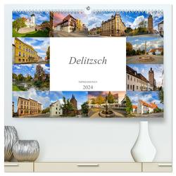 Delitzsch Impressionen (hochwertiger Premium Wandkalender 2024 DIN A2 quer), Kunstdruck in Hochglanz von Meutzner,  Dirk