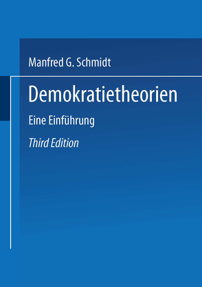 Demokratietheorien von Schmidt,  Manfred G.