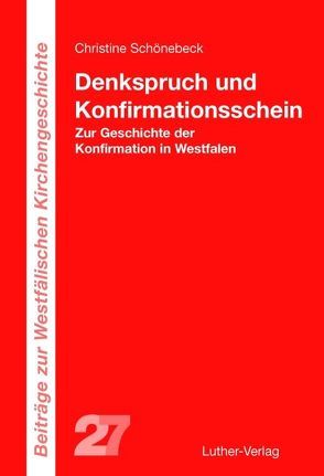 Denkspruch und Konfirmationsschein von Schönebeck,  Christine
