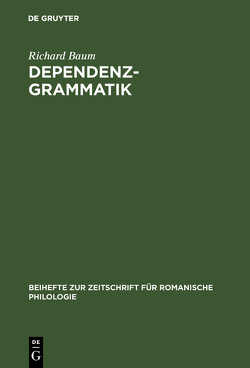 Dependenzgrammatik von Baum,  Richard