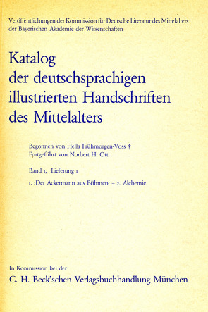 Der Ackermann aus Böhmen. Alchemie von Frühmorgen-Voss,  Hella, Ott,  Norbert H.