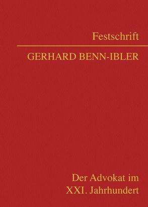 Festschrift Gerhard Benn-Ibler