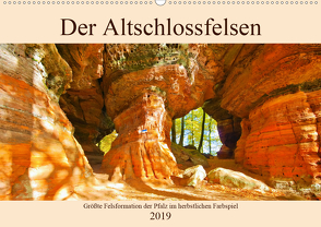 Der Altschlossfelsen – Größte Felsformation der Pfalz im herbstlichen Farbspiel (Wandkalender 2019 DIN A2 quer) von LianeM
