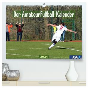 Der Amateurfußball-Kalender (hochwertiger Premium Wandkalender 2024 DIN A2 quer), Kunstdruck in Hochglanz von GmbH,  FuPa
