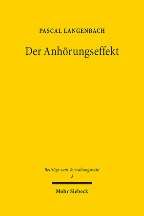 Der Anhörungseffekt von Langenbach,  Pascal