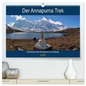 Der Annapurna Trek (hochwertiger Premium Wandkalender 2024 DIN A2 quer), Kunstdruck in Hochglanz von Hennighaußen,  Andreas