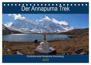 Der Annapurna Trek (Tischkalender 2024 DIN A5 quer), CALVENDO Monatskalender von Hennighaußen,  Andreas