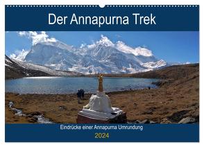 Der Annapurna Trek (Wandkalender 2024 DIN A2 quer), CALVENDO Monatskalender von Hennighaußen,  Andreas