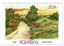 Der AQUARELL-Kalender (Tischkalender 2024 DIN A5 quer), CALVENDO Monatskalender von Kaden,  Cathrin