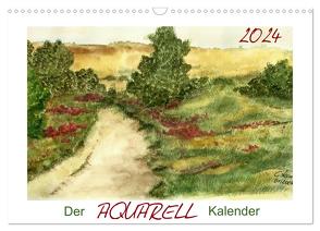 Der AQUARELL-Kalender (Wandkalender 2024 DIN A3 quer), CALVENDO Monatskalender von Kaden,  Cathrin